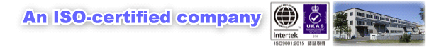 An ISO-certified company